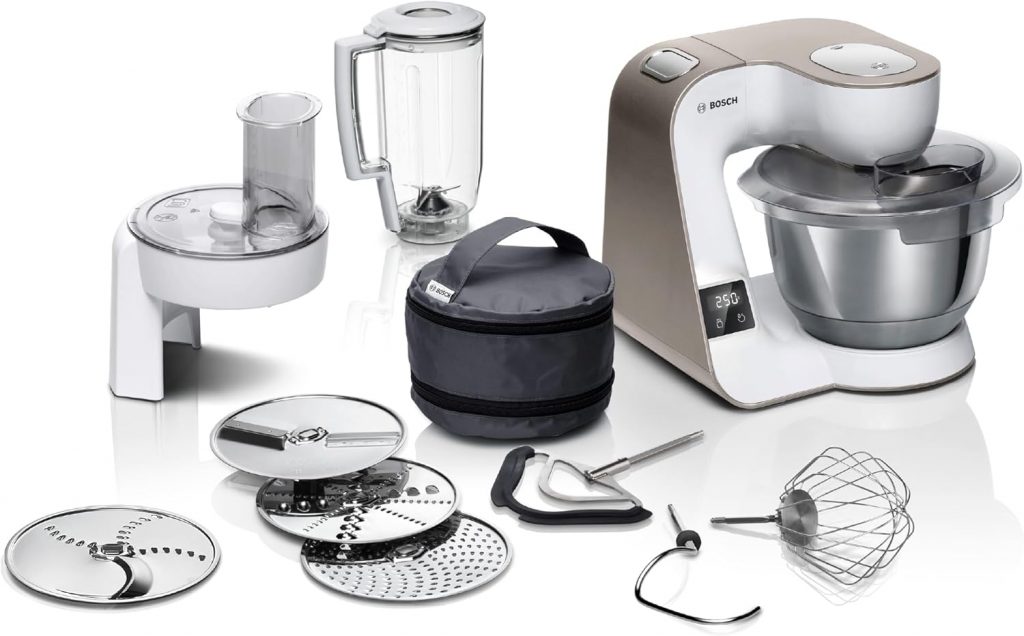robot pâtissier bosch avec accessoires