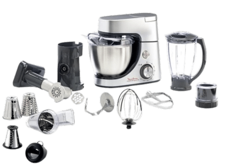 robot pâtissier Masterchef argent avec accessoires